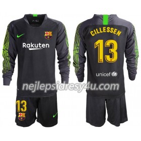 Fotbalový Dres FC Barcelona Cillessen 13 Brankářské Dětské Venkovní 2019/20 Dlouhý Rukáv